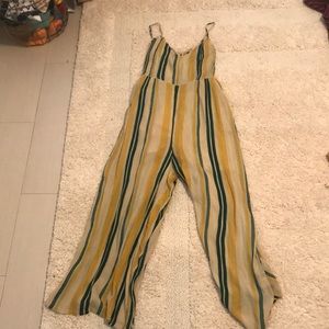 Francesca’s striped jumpsuit